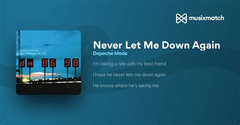 Never Let Me Down Again Traduction