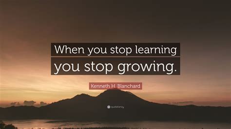 Never Stop Learning and Growing