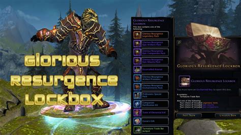 Neverwinter - Glorious Resurgence Lockbox Guide - Youtube