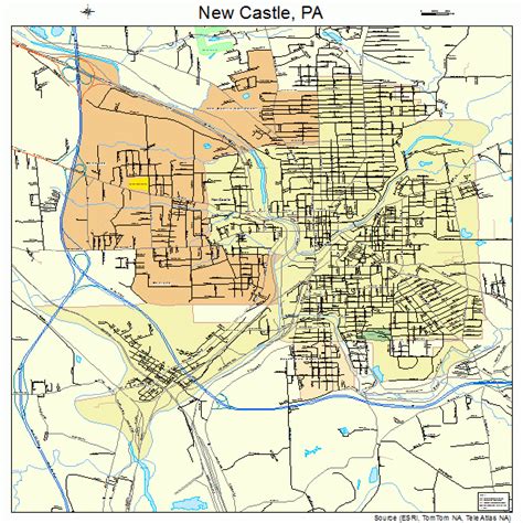 New Castle Pa Map