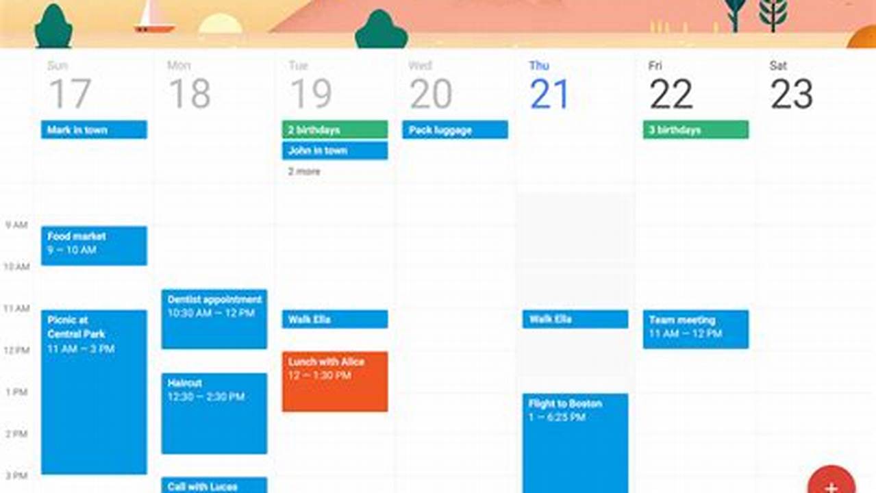 New Design Google Calendar