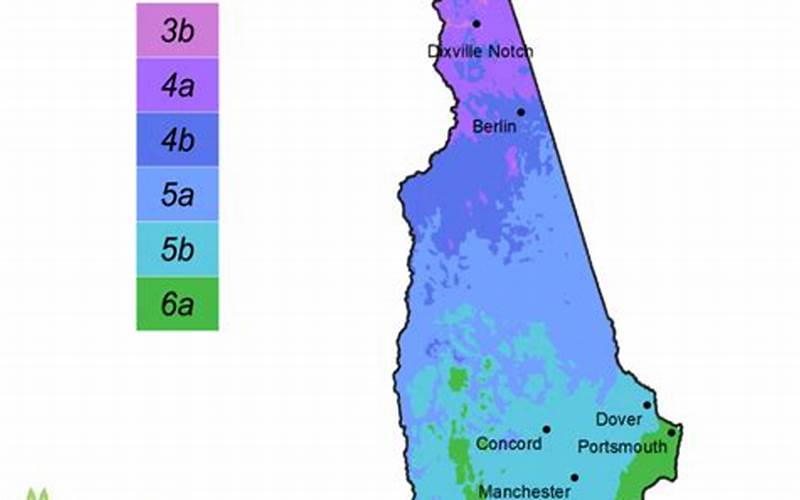 New Hampshire Planting Zone Map