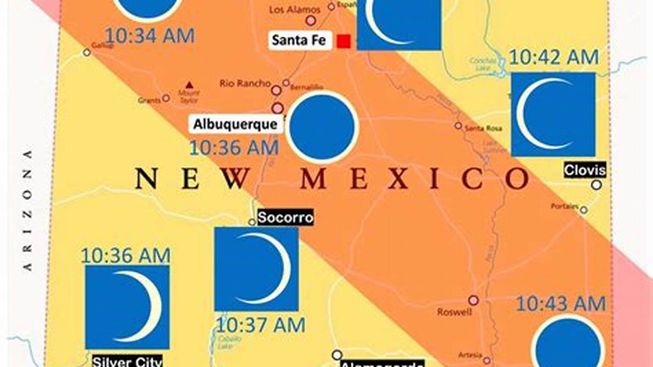 New Mexico Eclipse Map