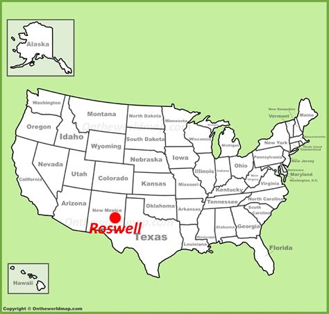 New Mexico Map Roswell