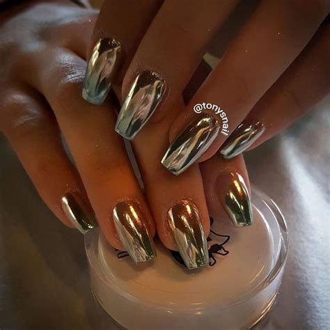 New Years Eve Chrome Nails
