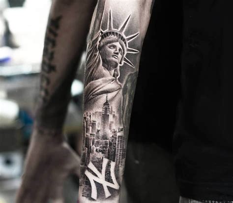New York City tattoo by Marius P. Limited availability at