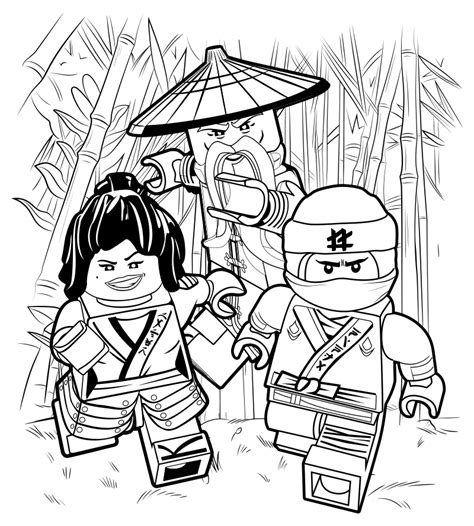 The lego Ninjago movie coloring pages to download and print for free