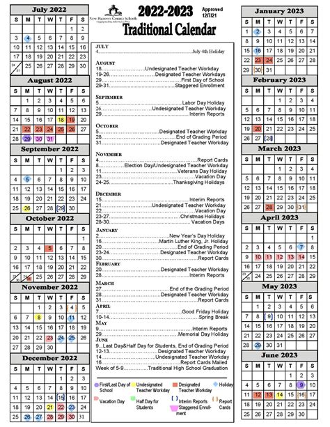 New Hanover County Calendar