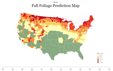 New Mexico Fall Foliage Prediction Map 2024