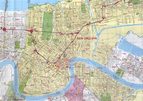 New Orleans In A Map