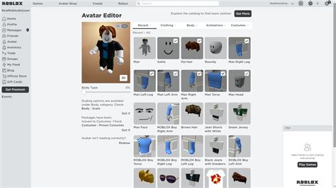 New Rich Items/Avatar Editor - Roblox