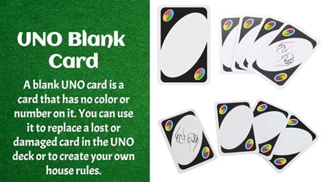 New Uno Rules Blank Card