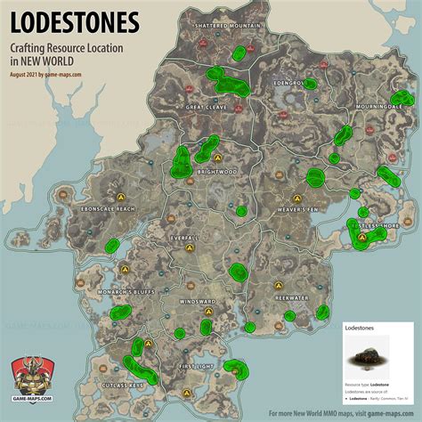 New World lodestone locations