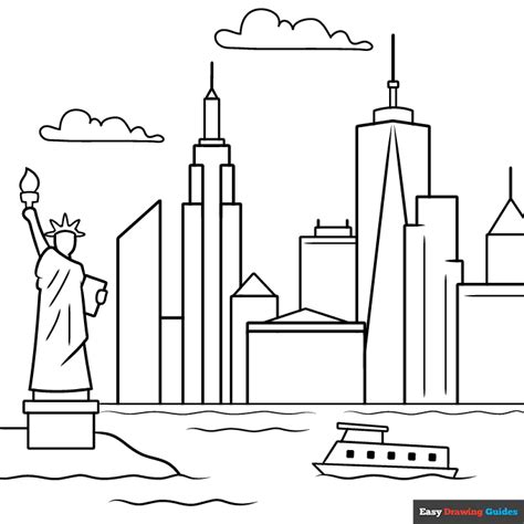 New York Coloring Page