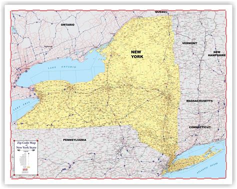 New York State Zip Code Map Printable Map