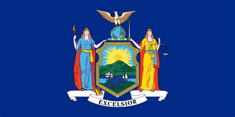 New York State Flag Printable Image