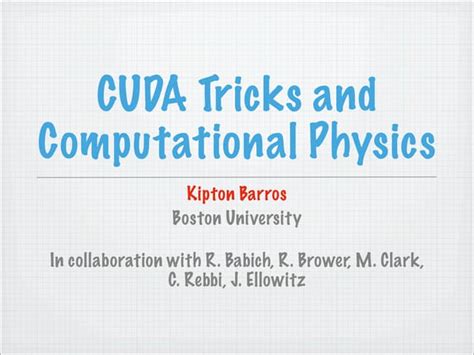 New and improved computational tricks