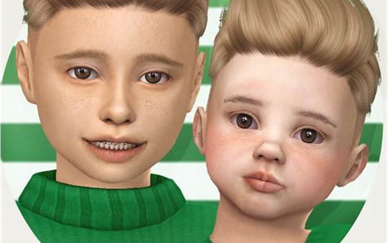 Newborn Hair Options For Boys In Sims 4
