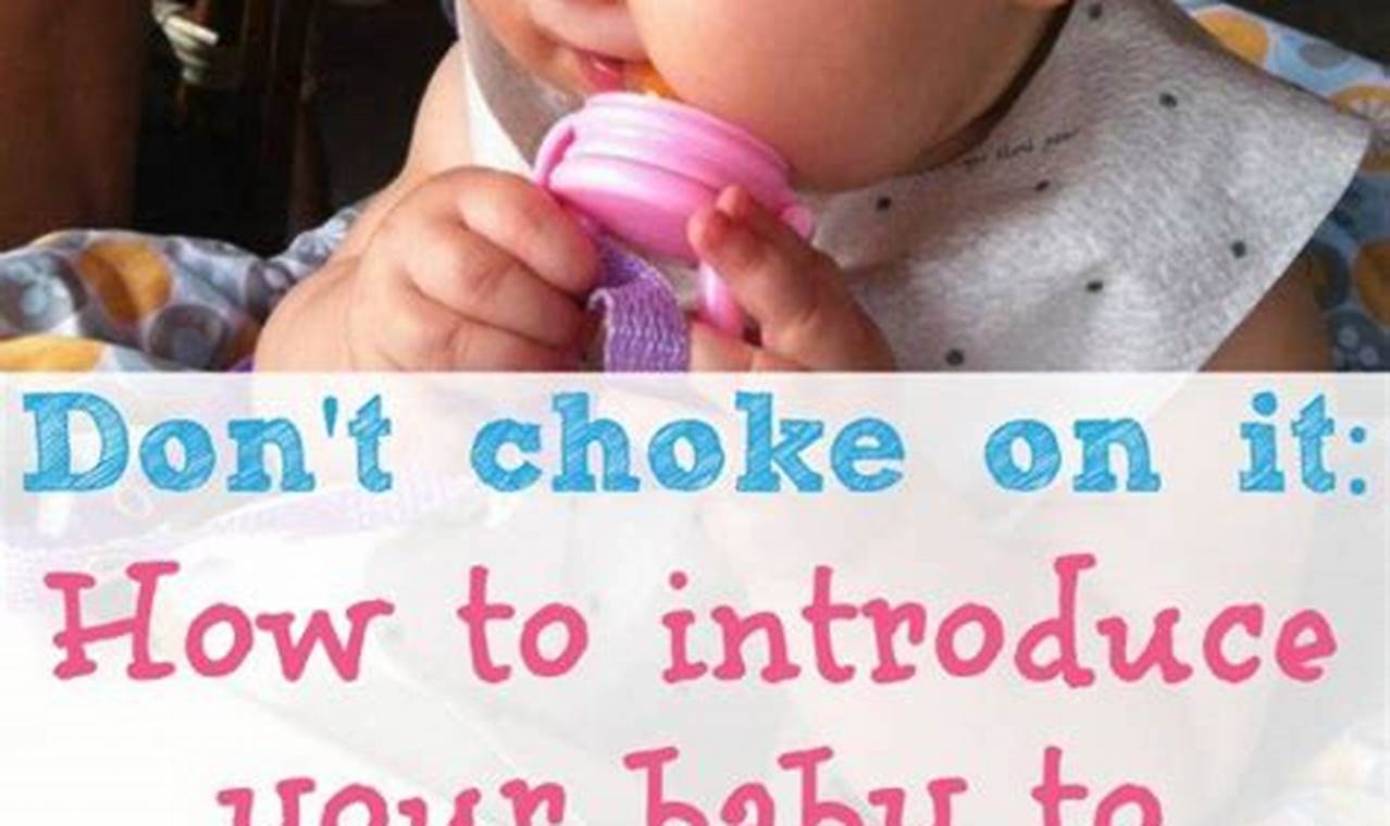 Newborn baby food introduction baby-led weaning choking hazards