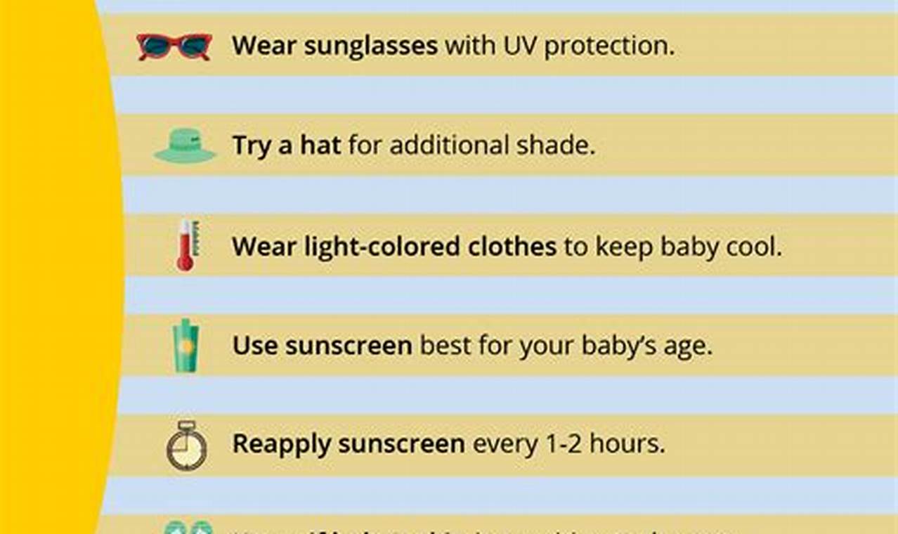 Newborn sun protection tips
