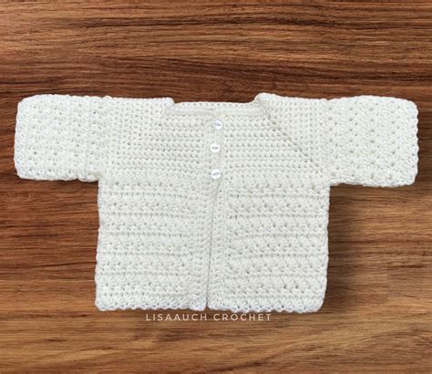 Newborn Cardigan Crochet Pattern