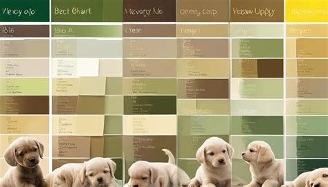 Newborn Puppy Poop Color Chart