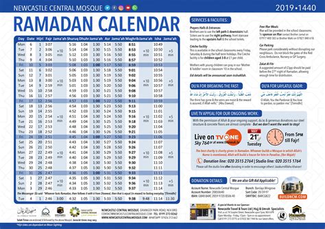 Newcastle Ramadan Calendar