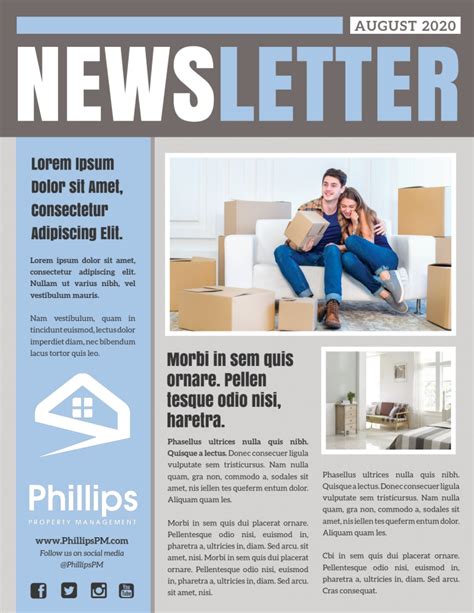 Classic Real Estate Newsletter Template