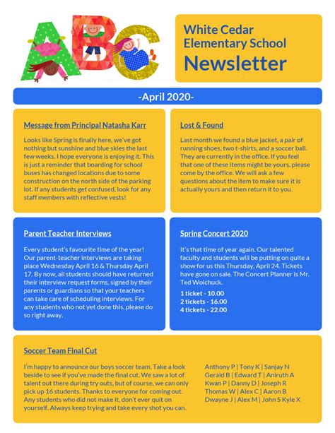 Editable Weekly Newsletter Classroom Newsletter Templates Free