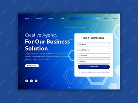 Newsletter Landing Page Template