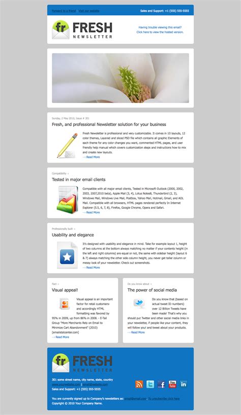 Newsletter Outlook Template