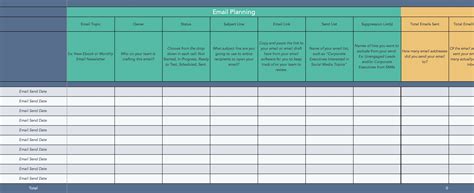 Newsletter Planning Template