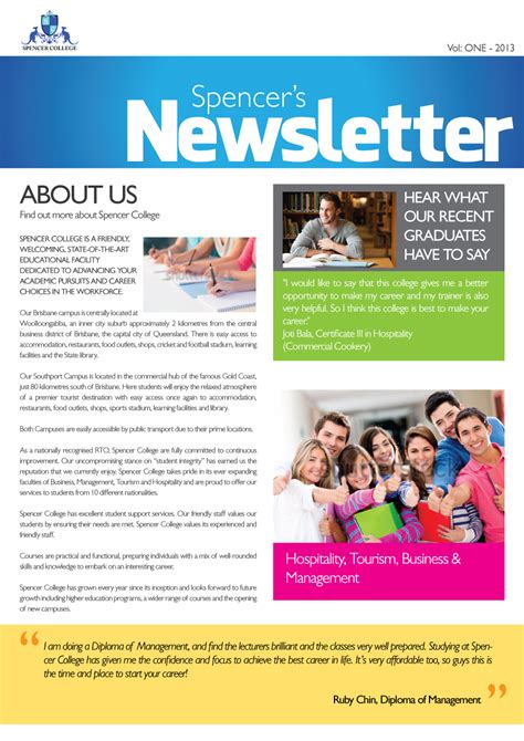 Newsletter adverts