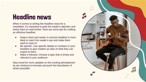 Music Business Newsletter Templates at