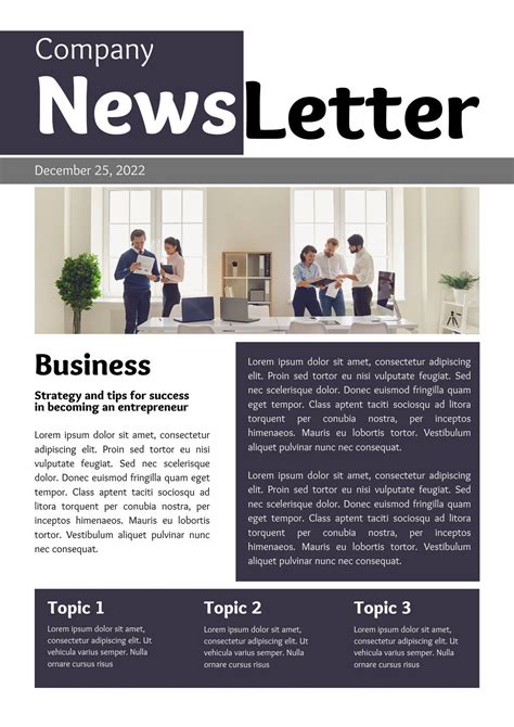 Newsletter Newsletter template free, Newsletter templates, Newsletters