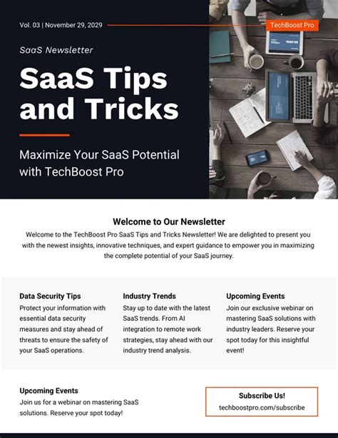 Professional Newsletter 6 Printable Templates