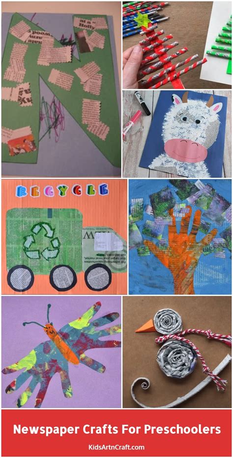 Newspaper Craft For Preschool