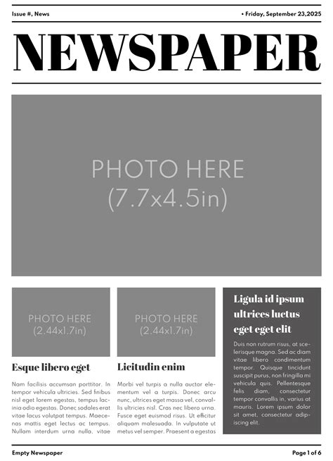 Newspaper Generator Template