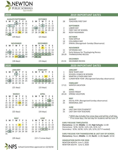 Newton Ma Calendar