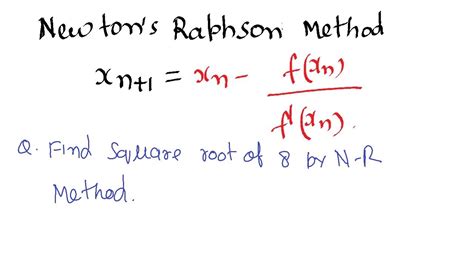 Newton-Raphson Method for Square Roots