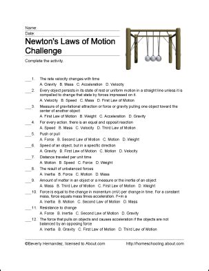 Newtons Third Law Worksheet - Worksheet List