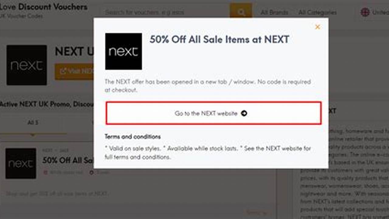 Next Discount Code 2024