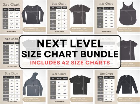 Next Level Size Chart