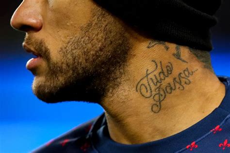 Neymar Jr Neck Tattoo