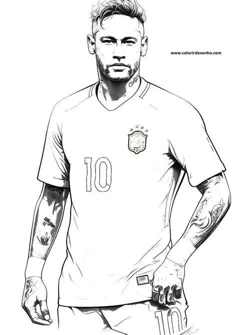Neymar Coloring Pages