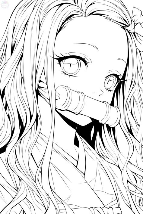 Nezuko Color Pages