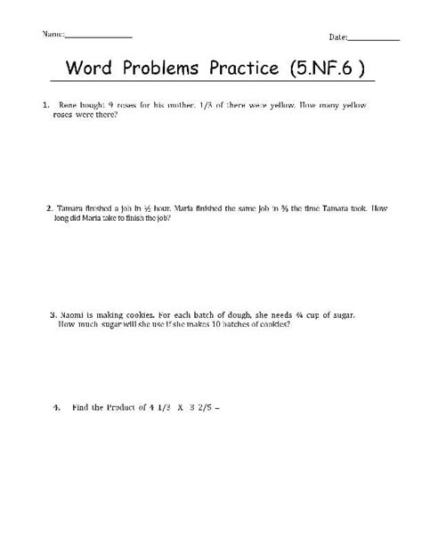 Nf 6 Worksheets