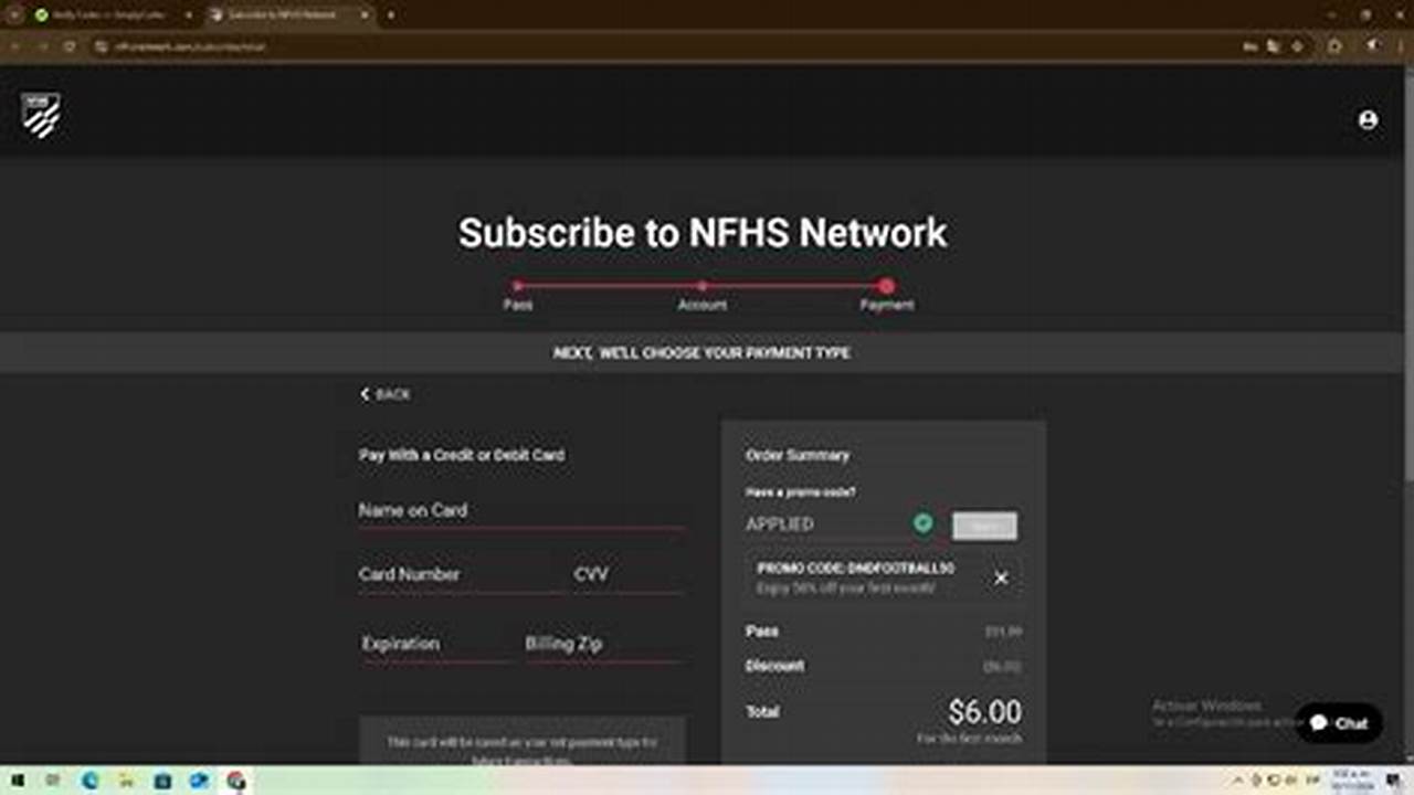Nfhs Network Promo Code 2024