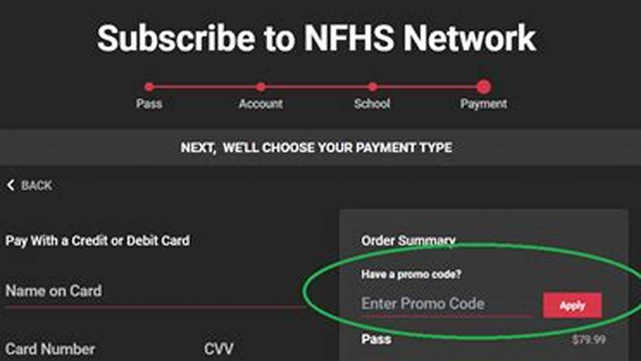Nfhs Promo Codes 2025
