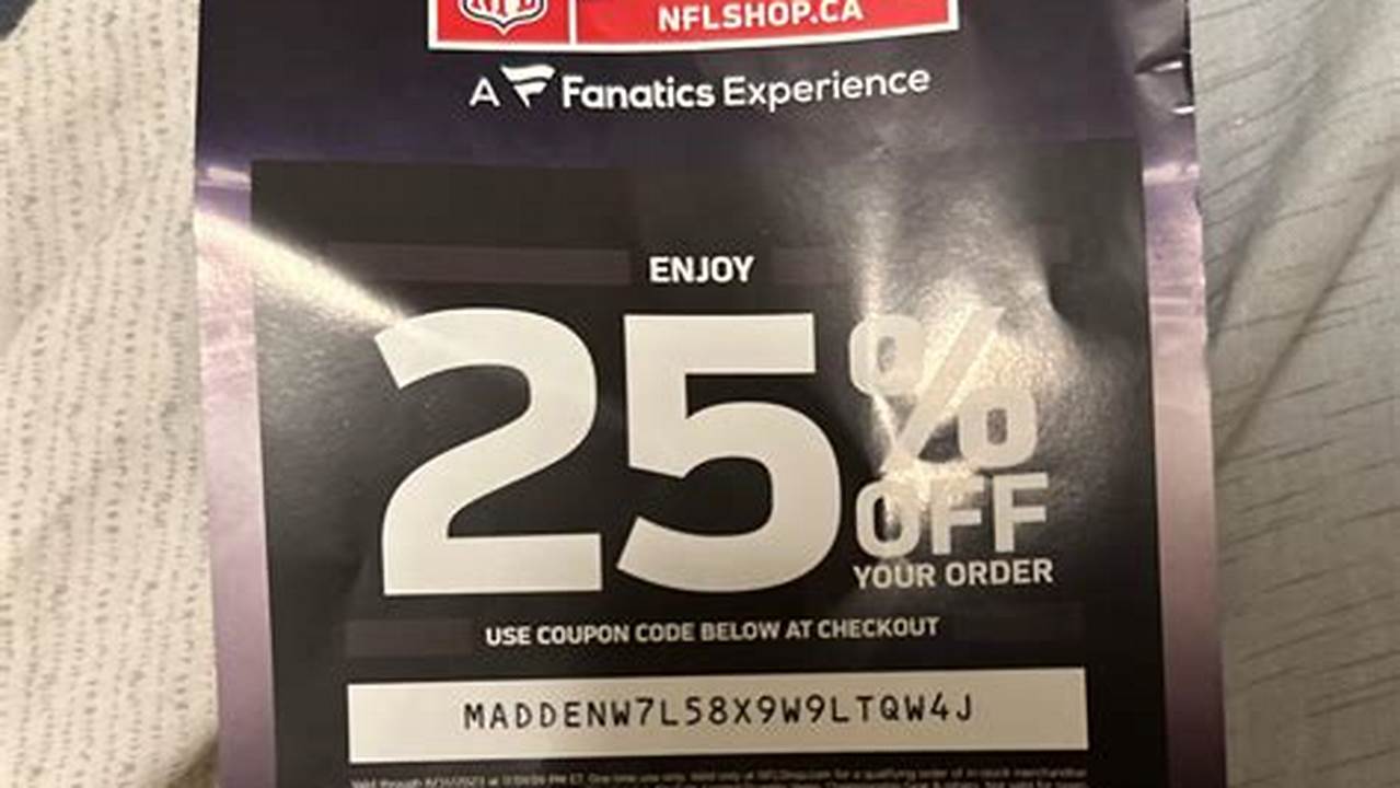 Nfl Shop Promo Code 2024